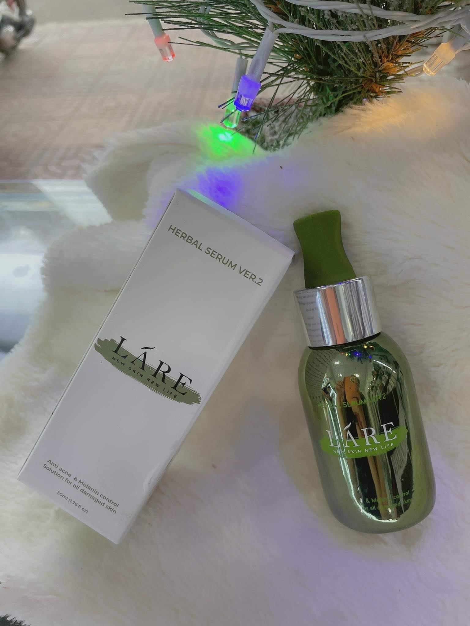Combo nám tàn nhang gồm herbal serum ver.2 50ml - mask nám 120gr - sữa rửa mặt herbal foaming cleanser 120ml láre thanh dược