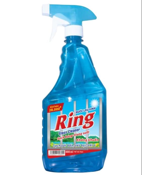 Nước Lau Kính Ring sạch vết bẩn, vết ố, chống bám bụi 800ml