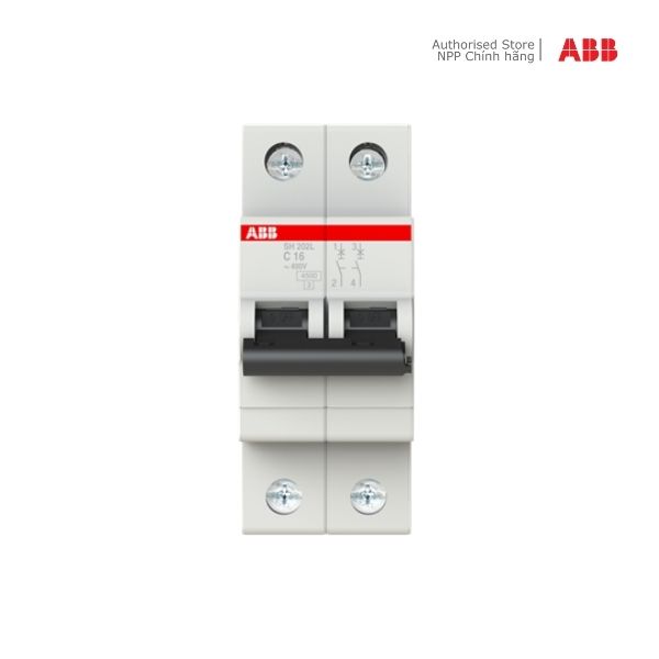 Cầu dao tự động abb mcb 2p 16a 4,5ka