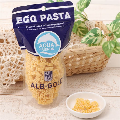 [HCM]NUI CHO BÉ HÌNH CÁ HEO EGG PASTA NGUYÊN LIỆU CHÍNH TỪ TRỨNG (GÓI 90GR)