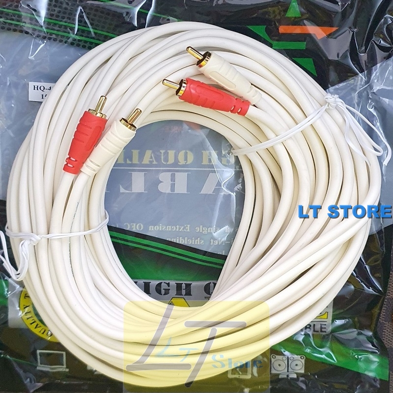 [HCM]Cáp loa 4 đầu hoa sen AV dài 10M cao cấp (Dây loa AV 4 đầu)