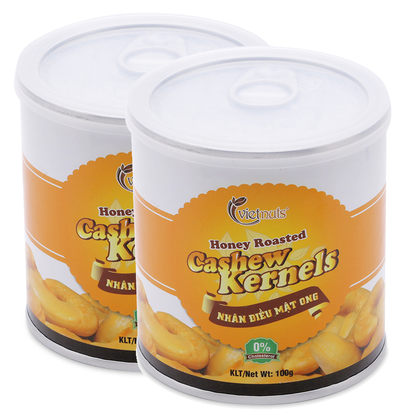 Bộ 2 hộp hạt điều mật ong Vietnuts 100g