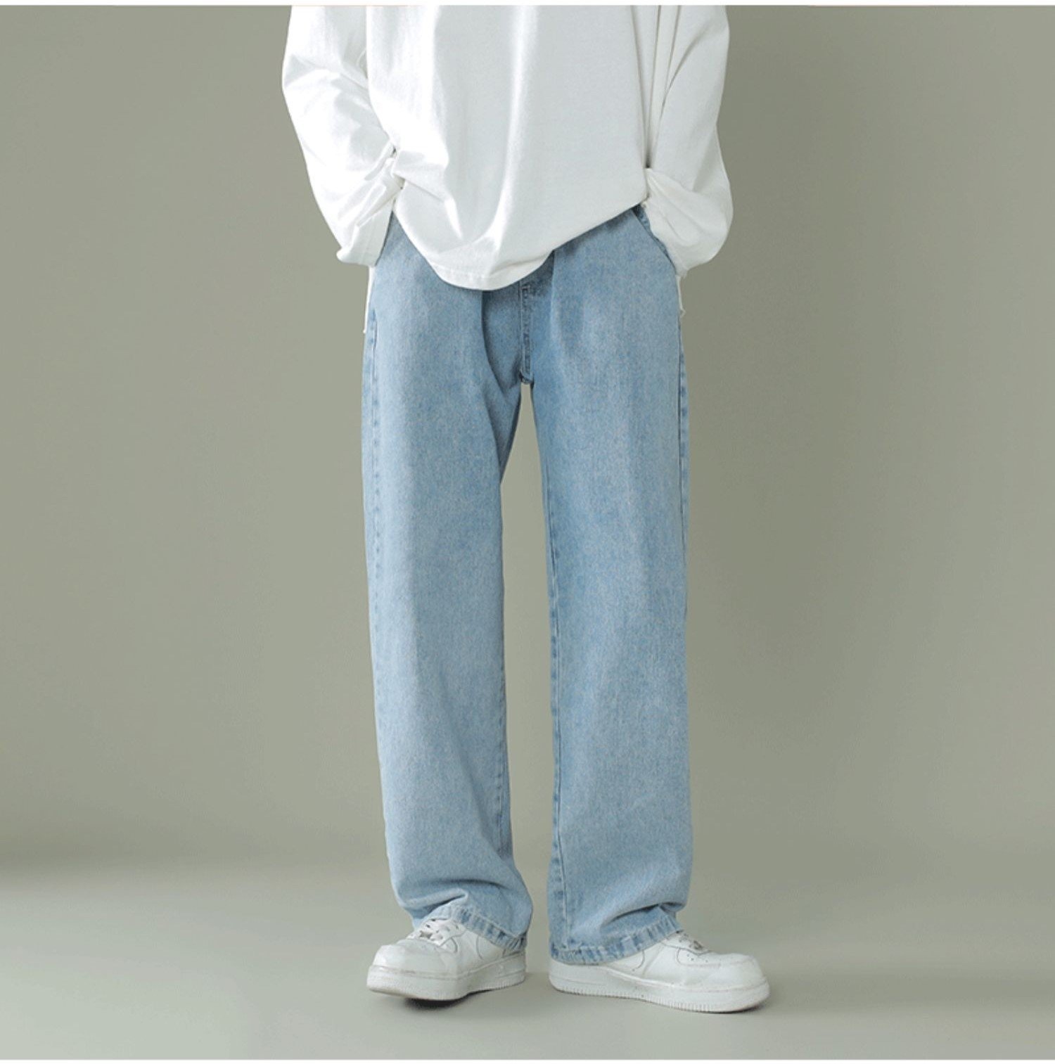 Quần jean nam, jeans nam, baggy nam, quần bò nam, dáng xuông ống rộng