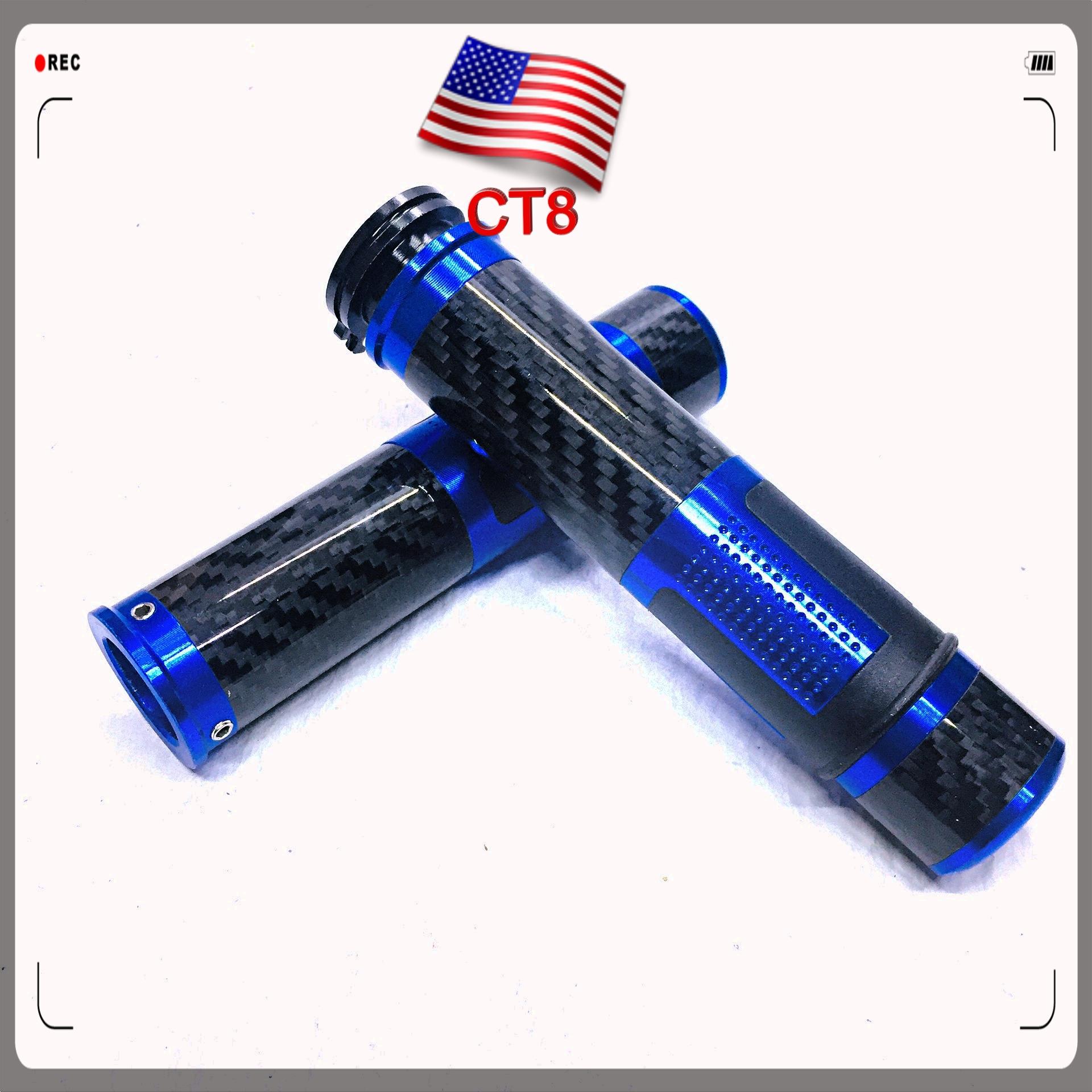 [ 1 cặp màu xanh ] Bao tay, bọc tay lái, tay cầm xe máy carbon rizoma