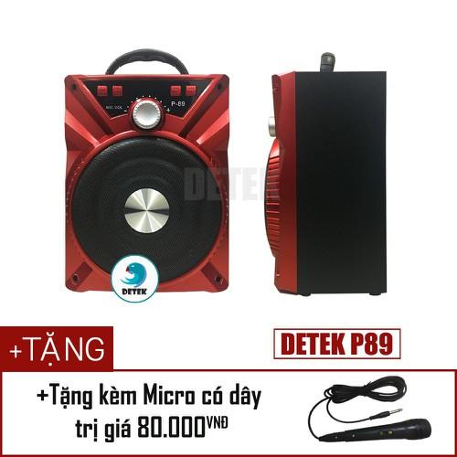 Loa P88  kết nối Bluetooth hát karaoke tặng kèm Micro