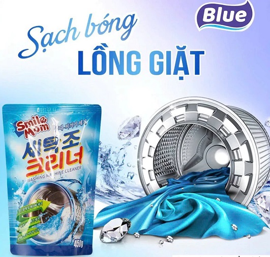Bột Tẩy Vệ Sinh Lồng Máy Giặt Hàn Quốc Smile Mom 450Gr