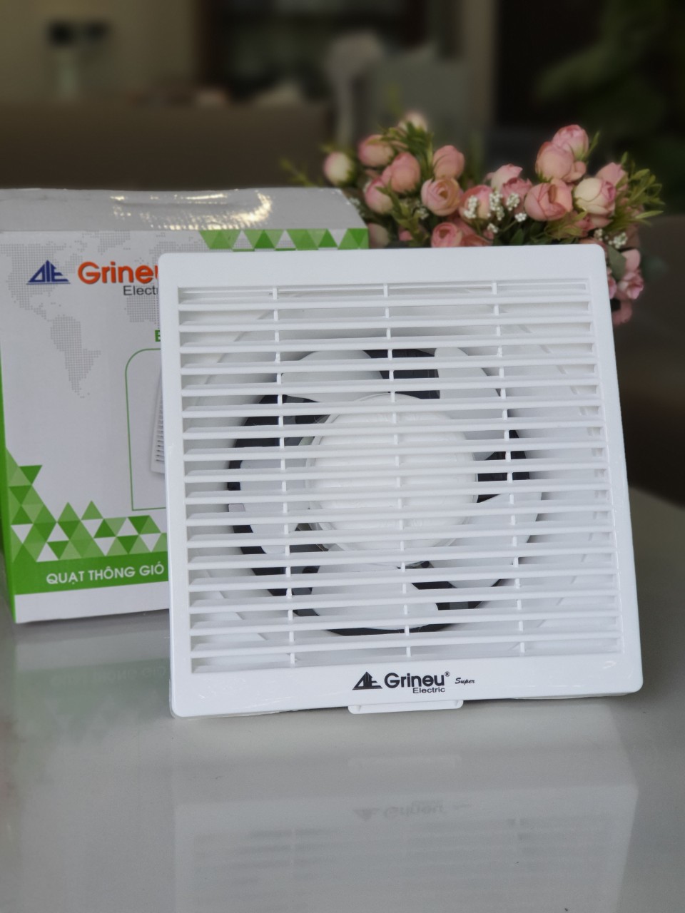 Quạt thông gió gắn tường grineu lỗ khoét 20,25,30, 35 cm