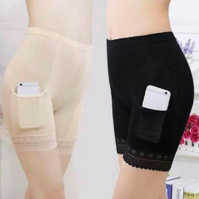 Quần đùi cotton big size mặc trong váy có túi