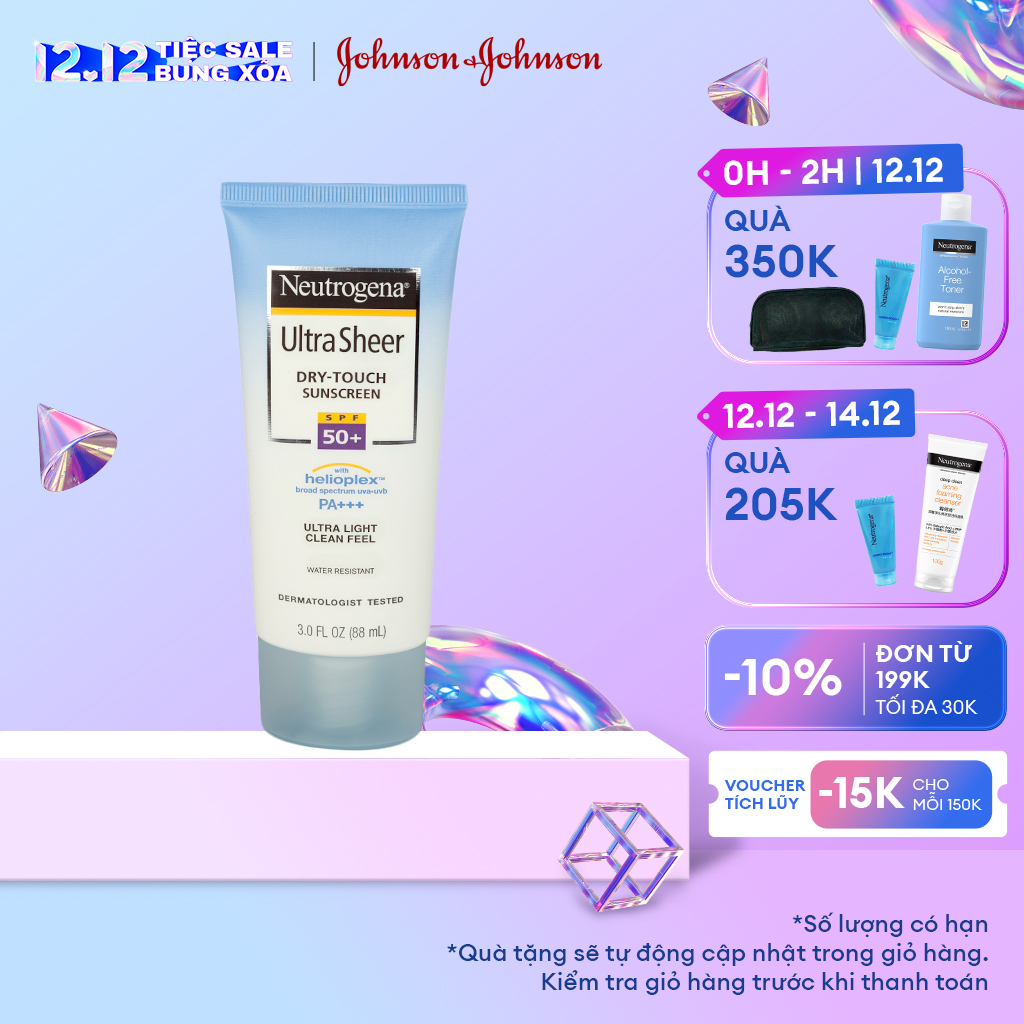Kem chống nắng Neutrogena U.S Dry Touch SPF 50 88ml - 101016744
