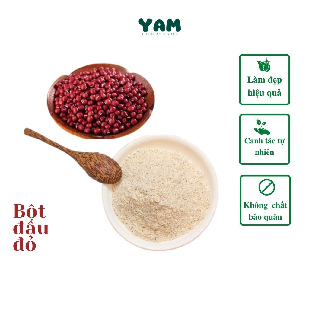 Bột đậu đỏ nguyên chất tắm trắng làm đẹp da yam farm yf015