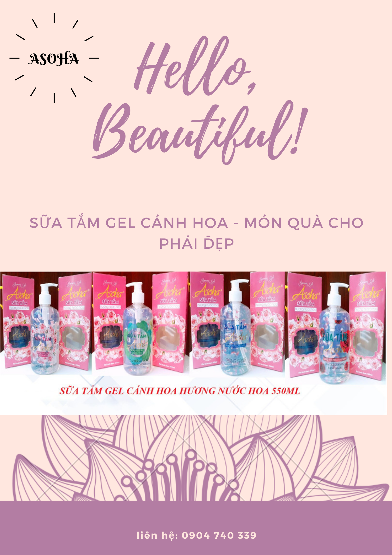 [HCM]SỮA TẮM TẨY TẾ BÀO GEL CÁNH HOA