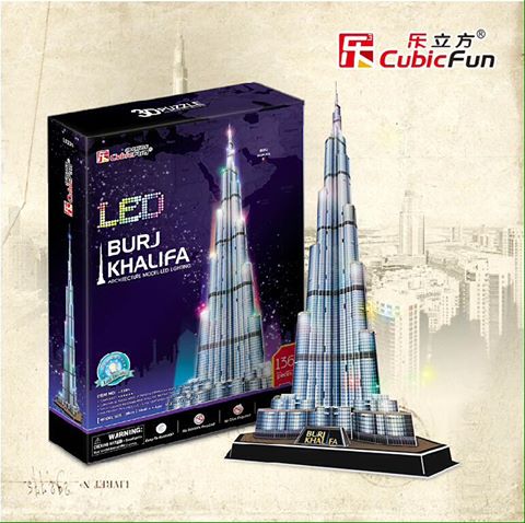 Mô hình giấy 3D CubicFun - Led Burj Khalifa L133h