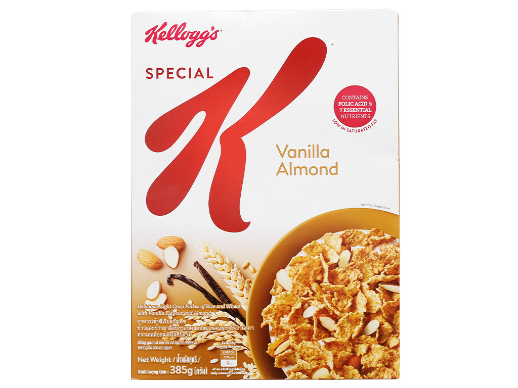 Ngũ cốc Kellogg's Special K Vanilla Almond hộp 385g