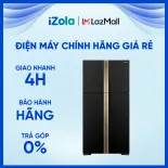 [GIAO TẠI HCM] Tủ lạnh Hitachi Inverter 509 lít R-FW650PGV8(GBK) - Bảng điều khiển ngoài cảm ứng - Chế độ cấp đông nhanh - Khay đá lớn xoay, có thể tháo rời