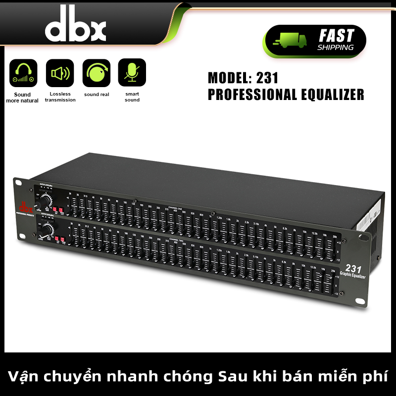 Dbx 231 bộ lọc tiếng equalizer cao cấp – trang bị 31 band cho 31 tần số,chức năng chống ù,cắt âm hơi bass trên micro.điều tiết âm thanh ổn định,không bị nén hoặc vỡ thanh