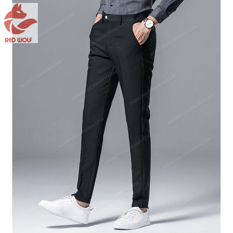 Quần tây nam ống suông đen xám be unisex - Quần âu nam đẹp lưng cao cao cấp Hàn Quốc công sở năm 2020