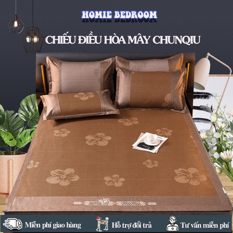 Chiếu điều hòa chất liệu mây Chunqiu cao cấp nhập khẩu chính hãng đủ kích thước, thoáng mát - Homie Bedroom