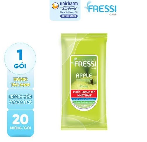 Khăn ướt Fressi Care Apple gói 20 miếng