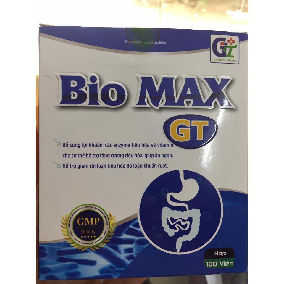 MEN TIÊU HÓA BIO MAX GT CẢI THIỆN CHỨC NĂNG TIÊU HÓA ĐƯỜNG RUỘT