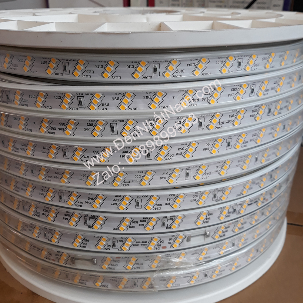 Combo 100m Led Dây, 3 hàng, mắt led 2835 (1 cuộn)