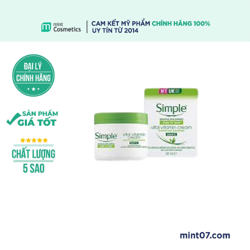 Kem Dưỡng Đêm Simple Vital Vitamin Night Cream
