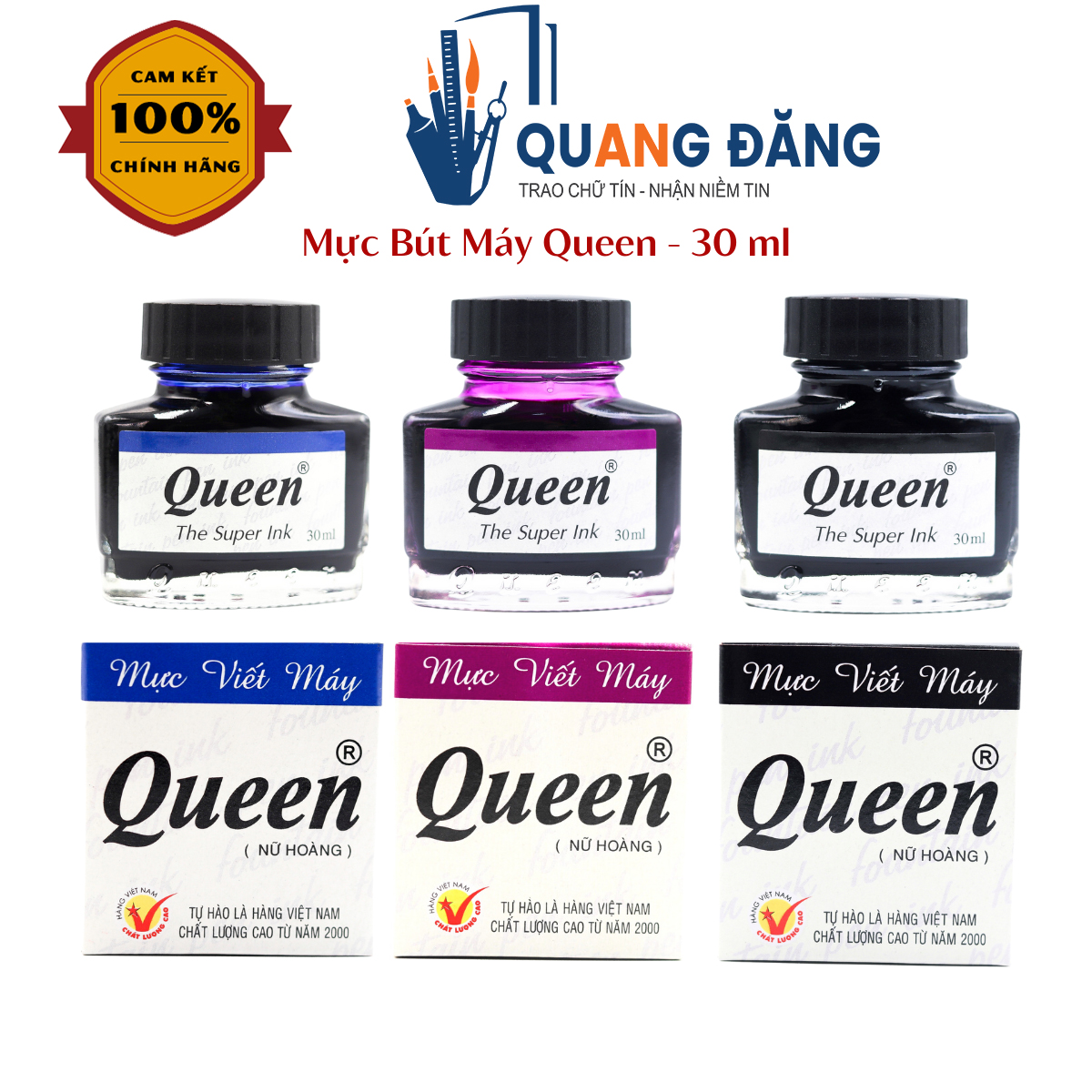 Mực queen 30ml các màu