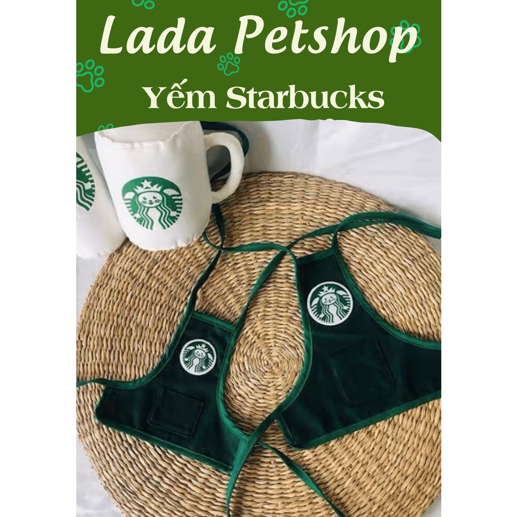 Yếm Starbucks Hàn Quốc cho chó mèo