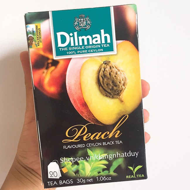 Trà túi lọc Dilmah Đào