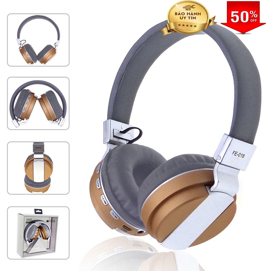 TAI NGHE BLUETOOTH MUSIC KHÔNG DÂY - Tai Nghe Bluetooth Chụp Tai Cao Cấp CH-02 hay FE-018 Nghe Nhạc CỰC Hay - BH 1 ĐỔI 1