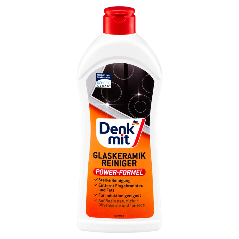 Dung Dịch Vệ Sinh Bếp Từ Denkmit 3in1 300ml Làm Sạch Mặt Bếp Kính Tẩy Dầu Mỡ Tạo Bóng Nội Địa Đức