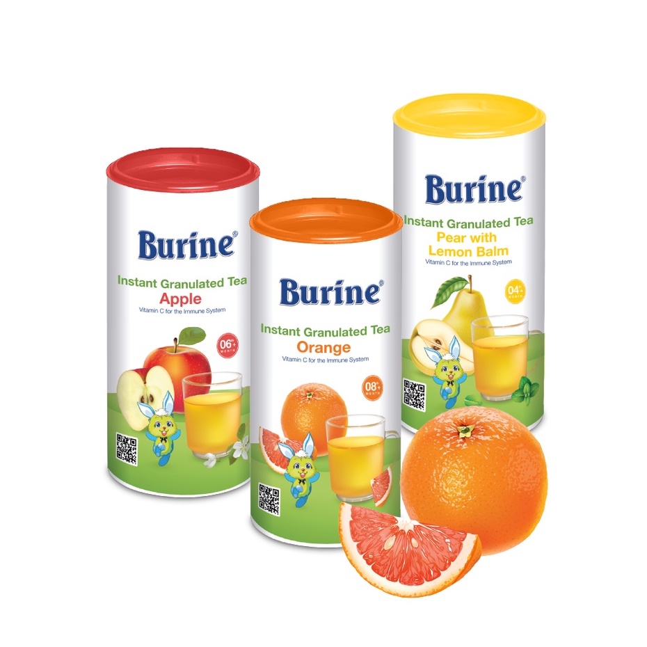 Trà cốm hoa quả Burine 200g bổ sung Vitamin C