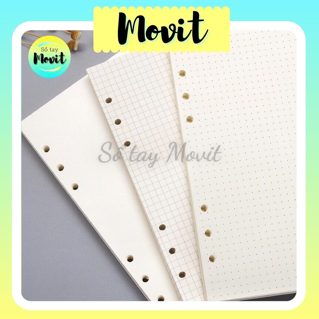 Giấy refill ruột sổ còng size A6/A5/B5