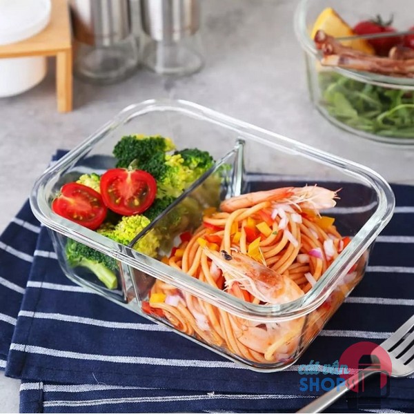 Hộp thủy tinh chia ngăn Lock&Lock Glass Food Container dung tích từ 860ml đến 1040ml LLG458