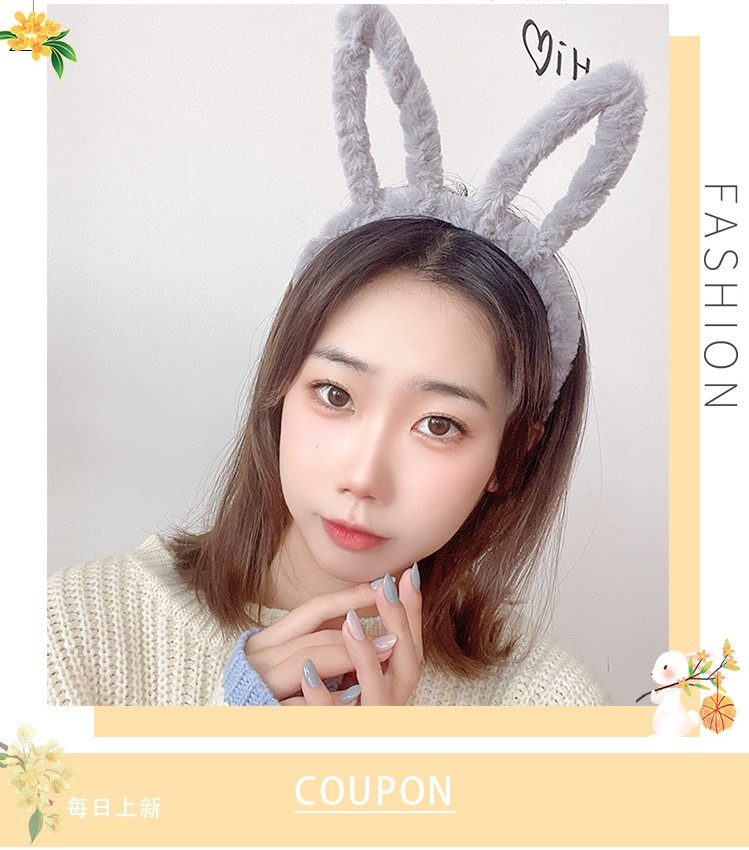 Bờm lông cài tóc phát sáng hình tai thỏ, gấu, mèo xinh xắn CH1k