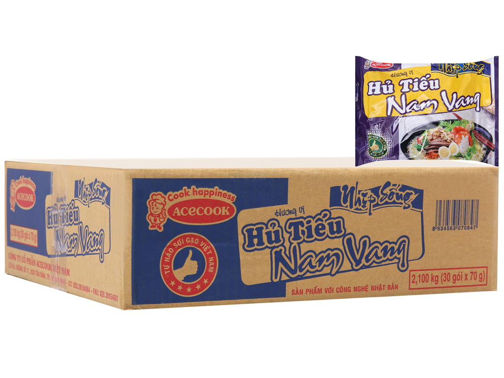Thùng 30 gói hủ tiếu nam vang nhịp sống 70g
