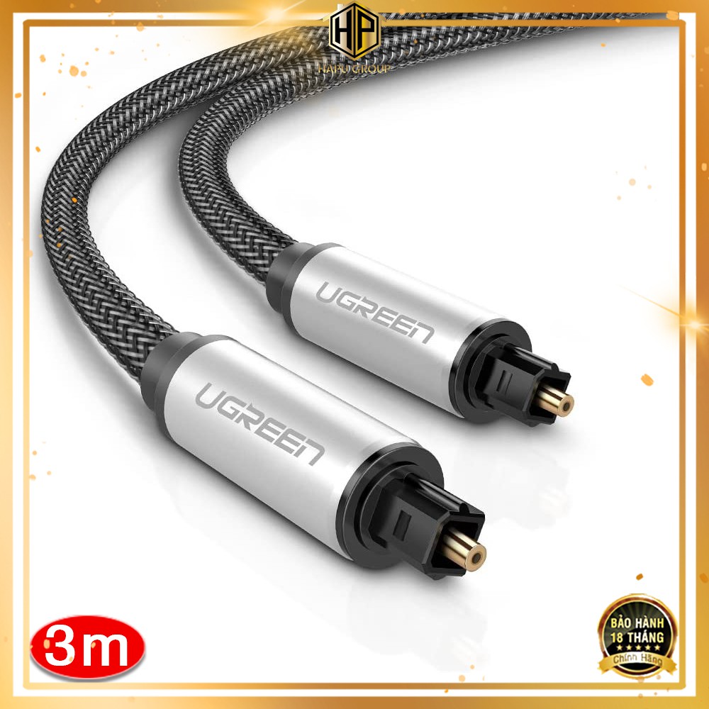 Cáp audio quang Ugreen 10541 dài 3m vỏ nhôm chính hãng - Hapugroup