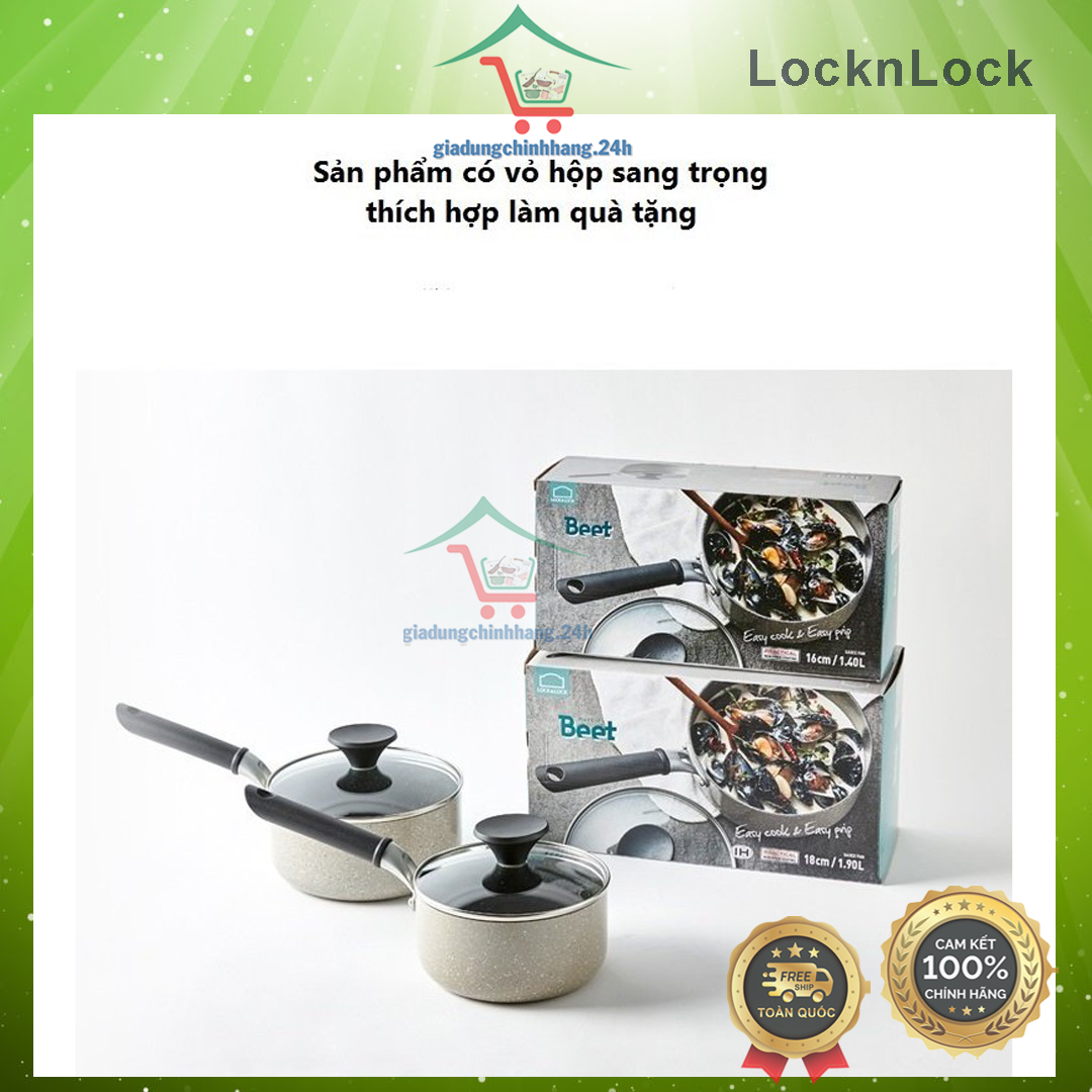 NỒI QUÁNH CHỐNG DÍNH MEET MARBLE SAUCEPAN LÒNG SÂU, CÓ NẮP LED SIZE 16CM