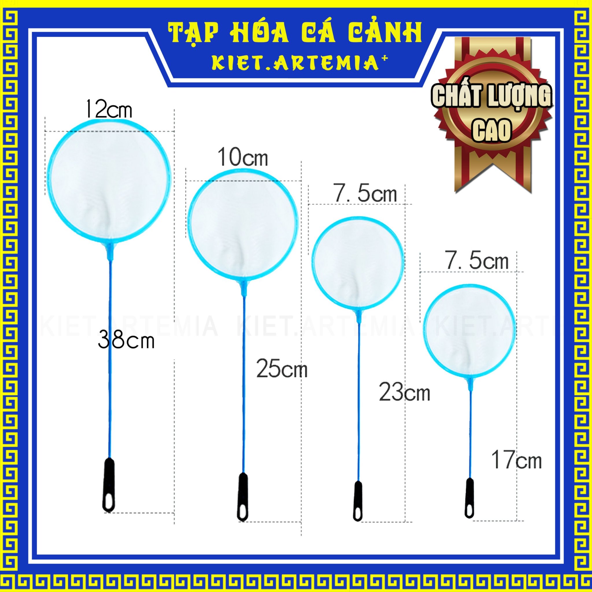 Vợt Vớt Artemia Mới Nở, Vợt BoBo, Vợt Nano