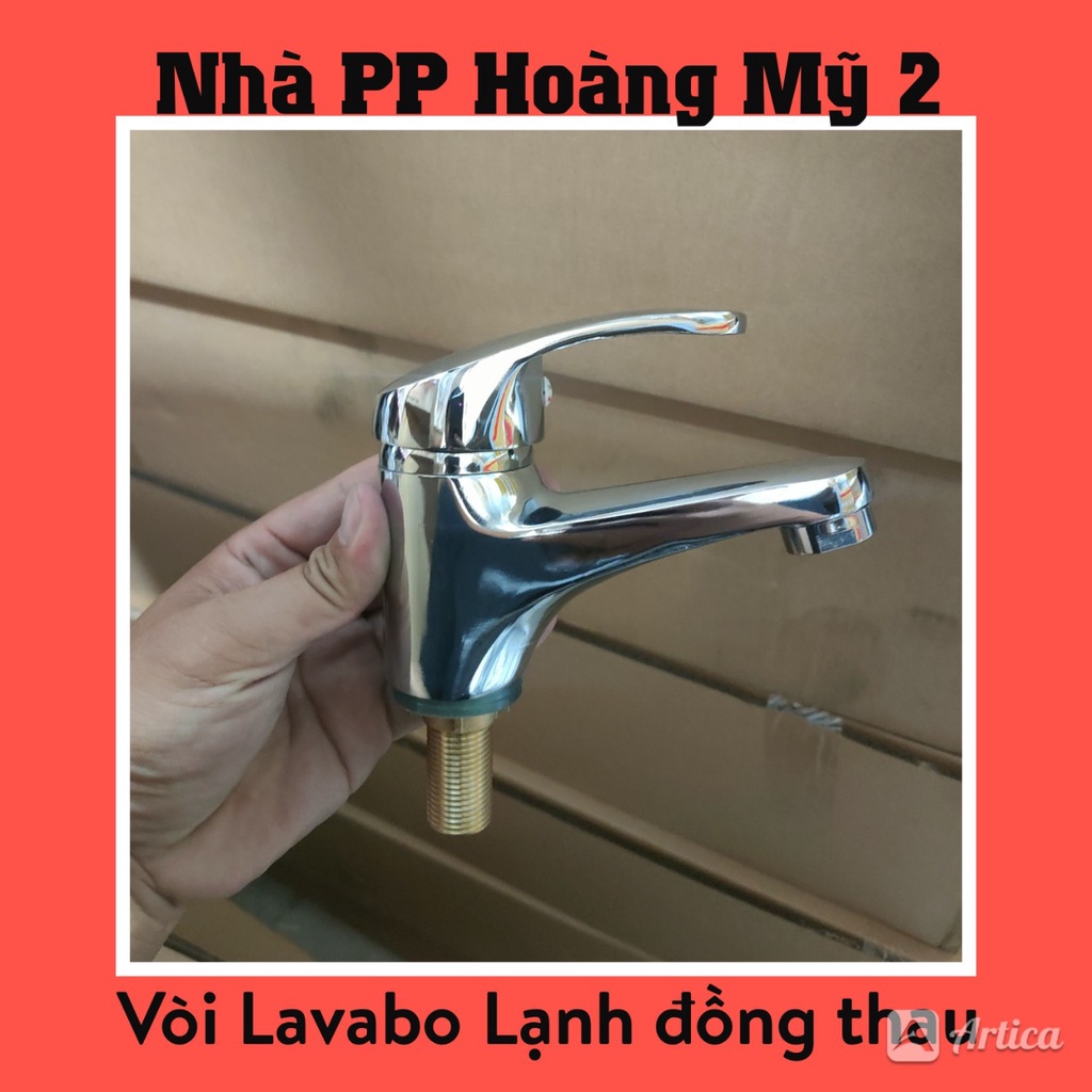 Vòi Lavabo vòi rửa mặt Lạnh Tay Gật Gù lùn đồng mạ Crome Bóng