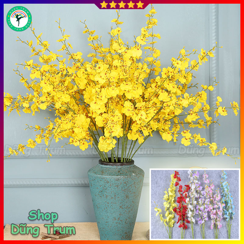 Hoa Lan Vũ Nữ Trang Trí Gồm 5 Nhánh Dài 1m Đủ Màu Sắc