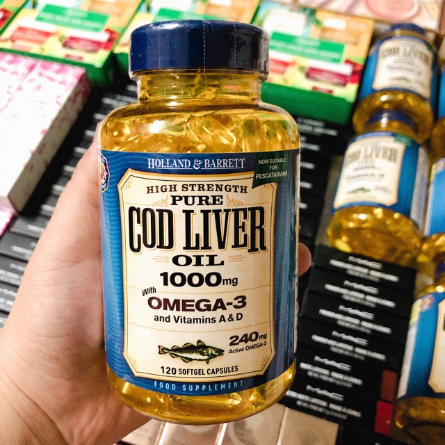 Cod Liver Oild 1000mg with Omega-3 and Vitanmins A&D