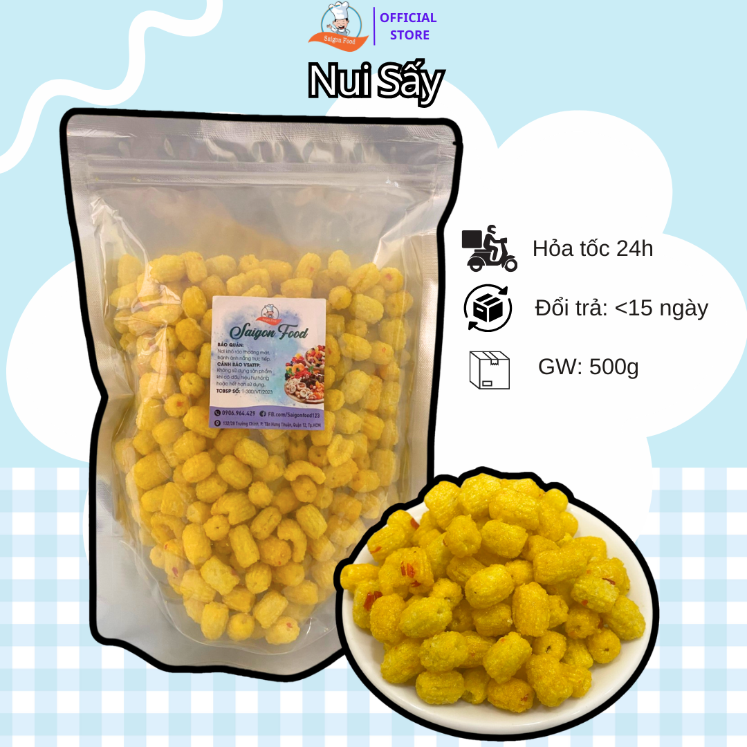 [HCM]0.5KG NUI SẤY TẨM GIA VỊ THƠM NGON - SAIGON FOOD