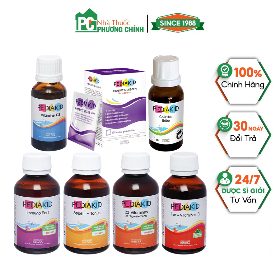 Trọn bộ pediakid cho bé của pháp - dùng cho trẻ từ 6 tháng trở lên