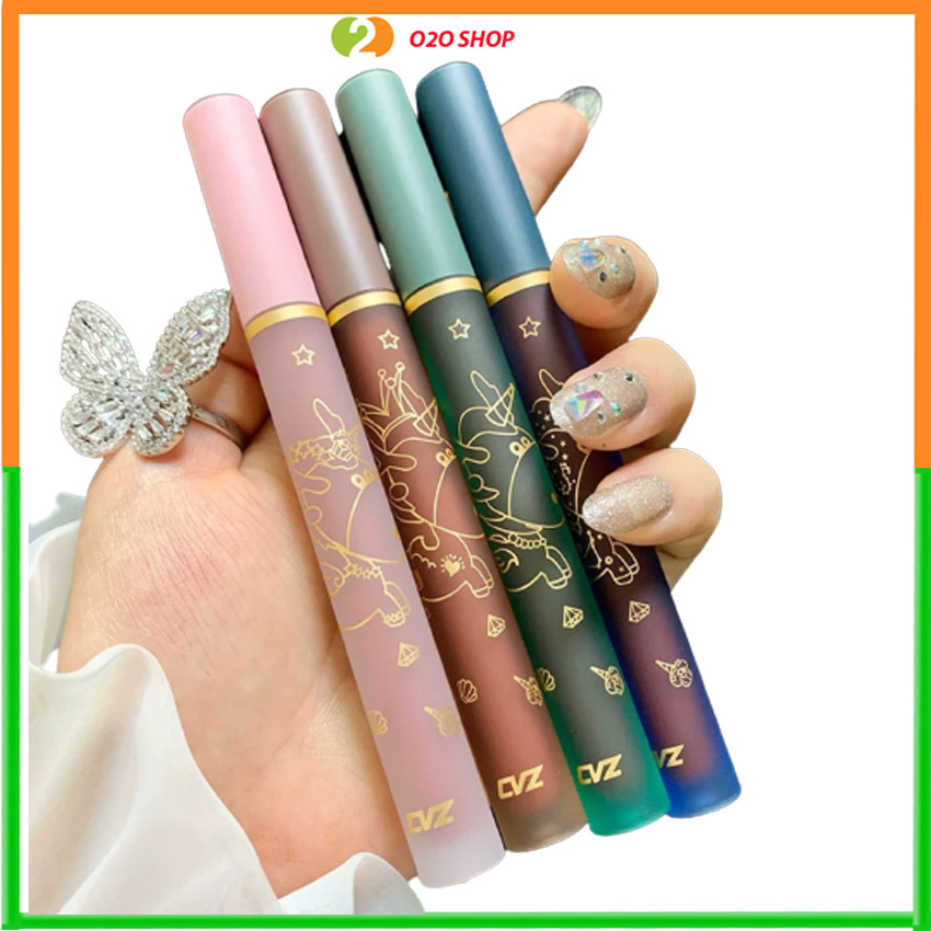 Set 4 cây son kem CVZ Best Cool Tint siêu mướt mịn môi – mẫu mới - o2o bd