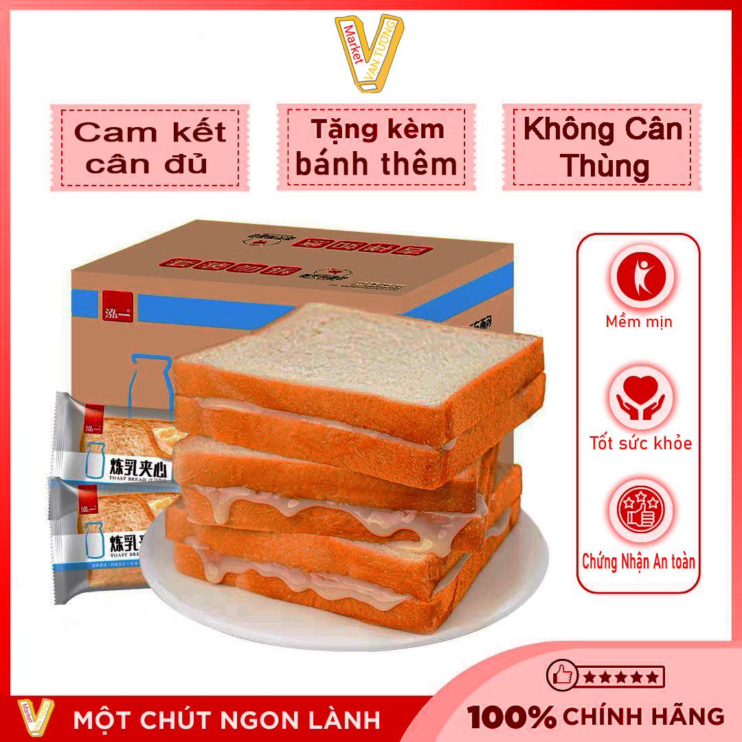 Bánh sandwich nhân sữa siêu mềm dẻo đồ ăn vặt nội địa trung bánh bông lan ăn sáng bánh mix đài loan trộn đủ vị 500g 1kg 2kg