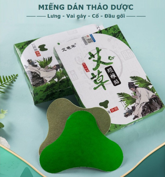 COMBO 60 Miếng Dán Ngải Cứu Giảm Đau Cổ Vai Gáy, Giảm Nhanh Các Triệu Chứng Đau Khớp Gối, Đau Lưng, Đau Đầu