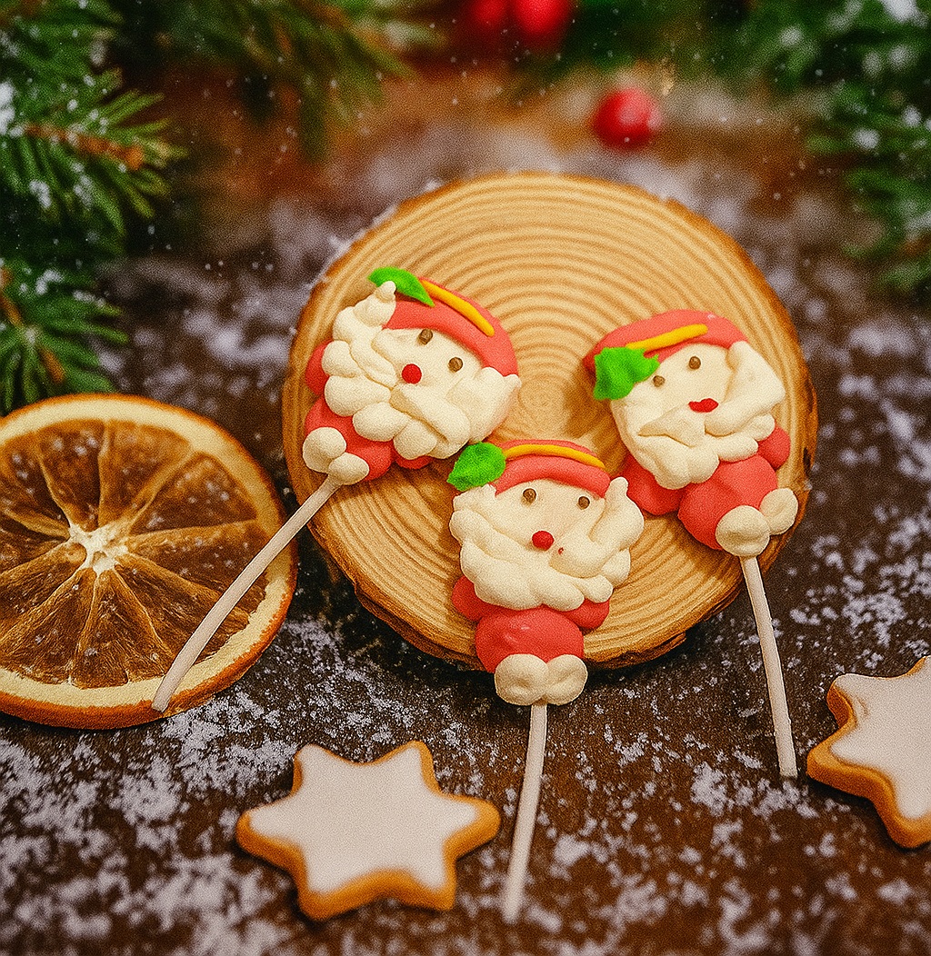 10 kẹo giáng sinh , kẹo thủ công ông già noel