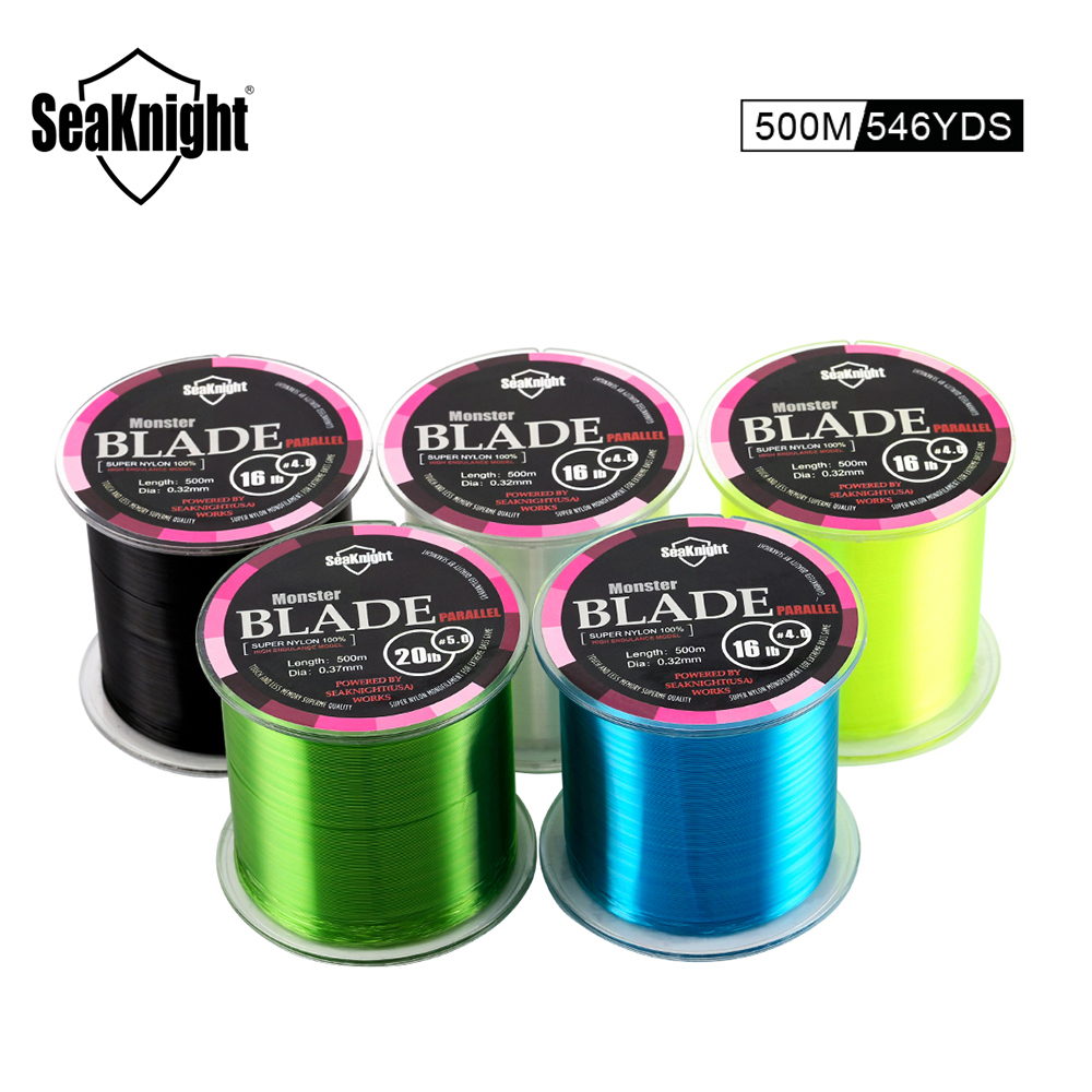 SeaKnight Brand MONSTER/MANSTER W8 Fishing Line 150M 300M 500M 8 Strands Braided  Fishing Line Multifilament PE Line 15 -100LB Color: Low-Vis Green, Line  Number: 500M 15LB