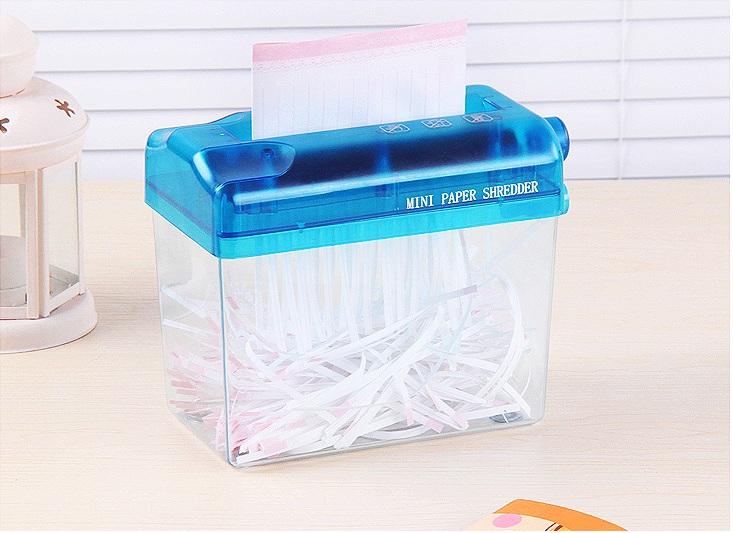 Máy hủy giấy mini cầm tay - Máy cắt giấy phù hợp cho văn phòng trường học - Máy cắt giấy cầm tay tiện dụng