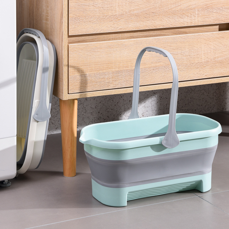 Xô đựng nước gấp gọn Kitimop-Extra xô giặt cây lau nhà, xô lau kính, xô đa năng vệ sinh nhà cửa